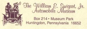 William E. Swigart Jr. Automobile Museum Click_to_visit_museum_in_separate_window