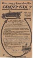 1916 GRANT SIX Touring Car ad from January 16 1916 LA Examiner
