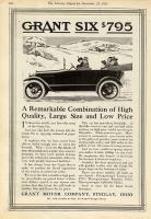 1916 GRANT SIX Touring Car ad