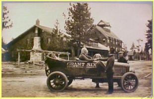 1918 GRANT SIX photo postcard - I think it is from California, after crossing the Sierra Mts.