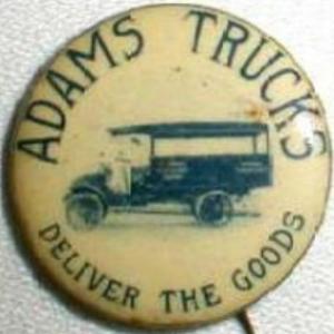 Adams Bros. pin-back