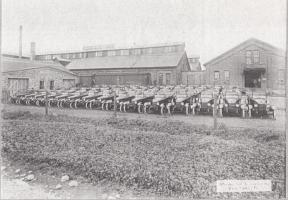 Grant Motor Car Co. factory full of Grant cars Findlay, Ohio, USA click_To_enlarge