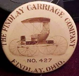 Findlay Carriage Company Pin-back