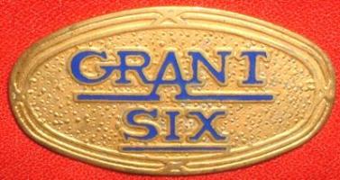Grant Motor Car Corp. Cleveland, Oh. 
 - 'Grant Six' emblem - 