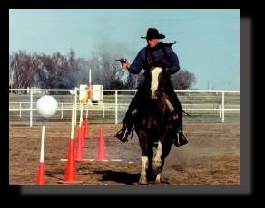 Cowboy Mounted Shooting Association member.