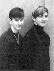 Very early photo of Geddy and Alex in jr.high