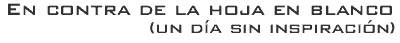 Contra la hoja en blanco