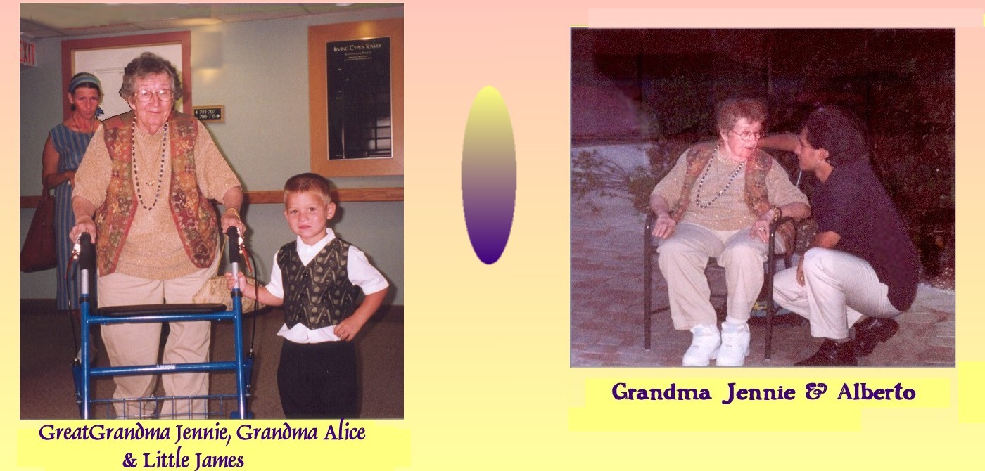 Grandma  & Lil James     -    Grandma & Alberto  (right click -View for larger picture)
