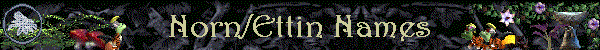 Norn/Ettin Names