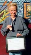Click this photo
to zoom on the medal.
Photo by Bruce Grenville.