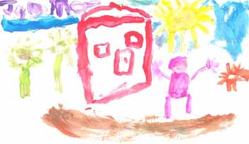 Artwork by James, aged 4.