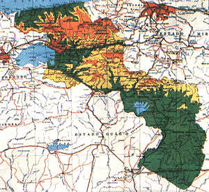 Mapa del Estado Aragua