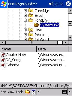 Edit registry screenshot