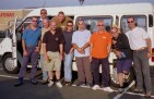 The UK team. From left to right. Andy Jenkins, Tony Ferraro, Dom Early, James Bromley, Neil Godbold, Ted Money, Mick Collins, Mark Kingshott, Trevor Miles, Paul Jenkins