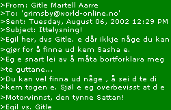 Eksempel p� frustrasjon