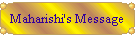 Maharishi's Message