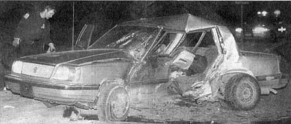Amber's Car at the scene