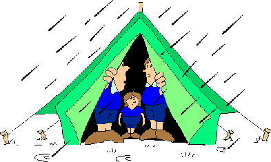 camping in the rain