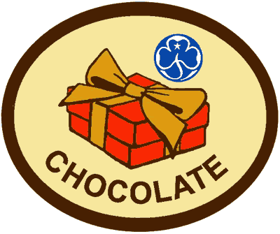 Chocolate badge
