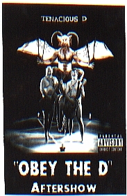 Tenacious D Aftershow Pass - State Theater, Detroit - October 1, 2001