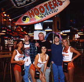 Ryan, Matt, & I at Hooters the day before Ryan left for the Air Force