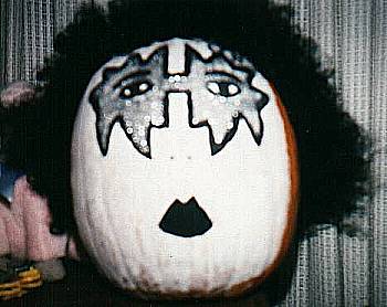 An Ace Frehley pumpkin some friends made for me a few years ago