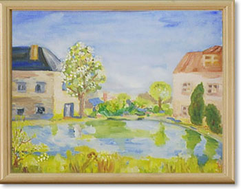 `At the pond`
