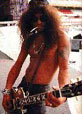 Slash with his guitar