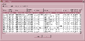 View Listings dialog for Listing Transfer