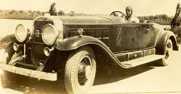 Gus Bell in the Cadillac V16 Roadster Prototype
