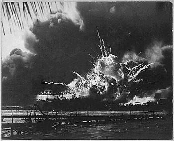 USS Shaw Explodes