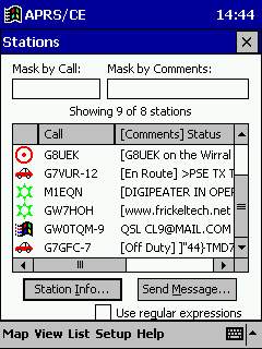 Staion listing with an anomalous number of stations indicated
