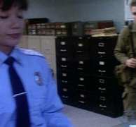 the main bank of filing cabinets