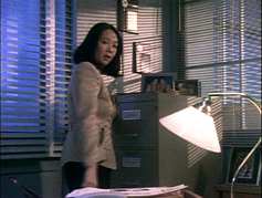 the filing cabinet in the corner