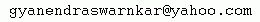 My Email Address at Yahoo!