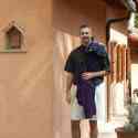 Jim by the house