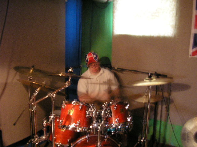 Tom on drums again