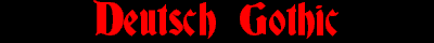  Deutsch Gothic