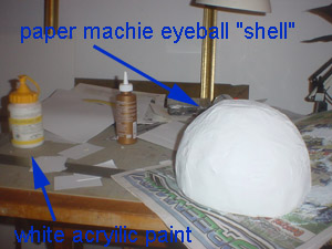 Eyeball ready to paint