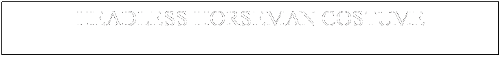 Text Box: HEADLESS HORSEMAN COSTUME
&nbsp;
