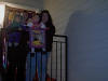 Steph, Beth, Aislynne, and Jimmy in front before Trick or Treating