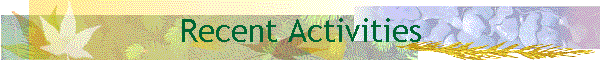 Recent Activities