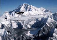 E3 & F15 Aircraft Flying By Mount McKinley