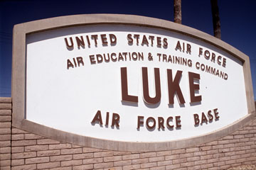 Luke Air Force Base Welcome Sign