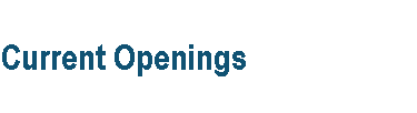 Current Openings