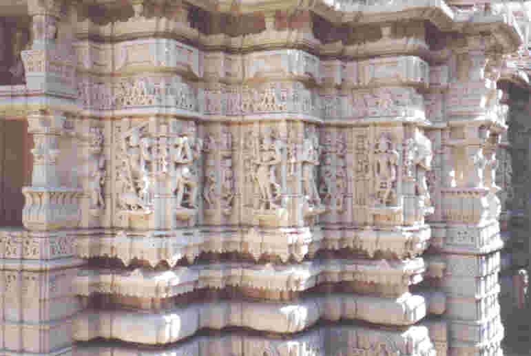 Carvings in a Jain Temple