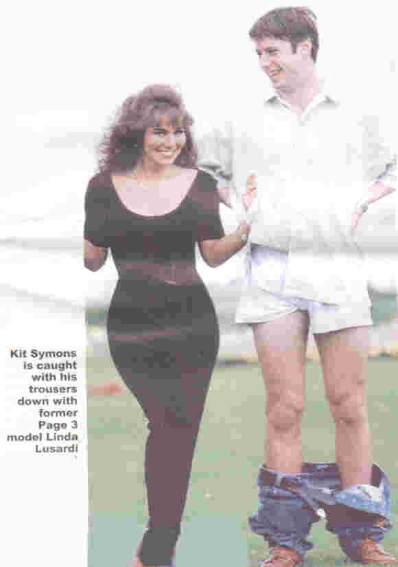 Kit Symons with Linda Lusardi