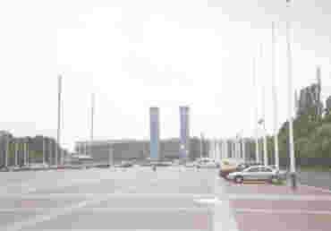 Olympiapark's Imposing Entrance