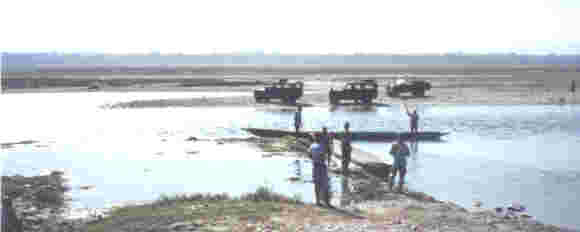 Crossing the Rapti River