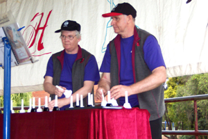 ADRA Concert September 2006. Photo by V. Behrens, 'Precision' bells travel set.